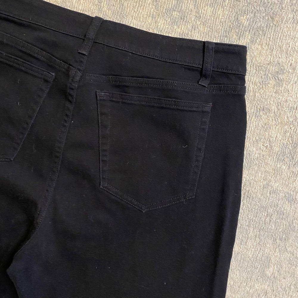 Nili Lotan Jeans Womens Large Black Skinny Stretch Denim Pants High Rise Casual - Picture 12 of 14